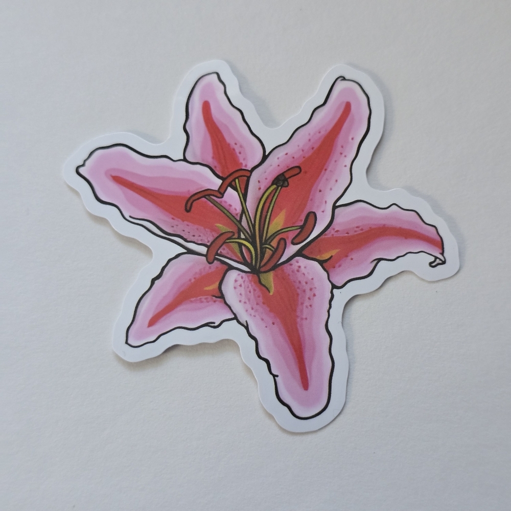 10/$10  Pink Floral Sticker